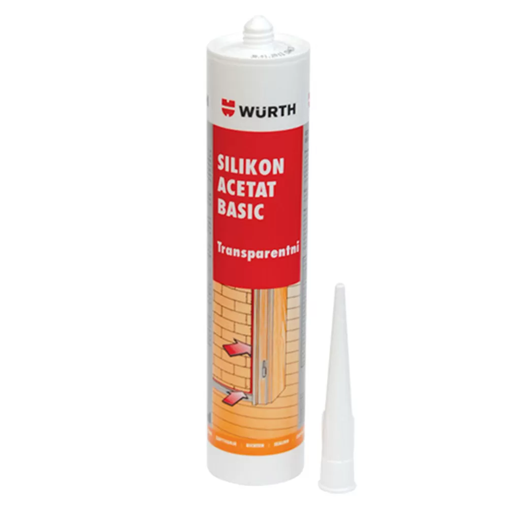 Silikon Acetat Basic 280ml Wurth