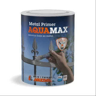 Aquamax Metal Primer 0.65L Siva