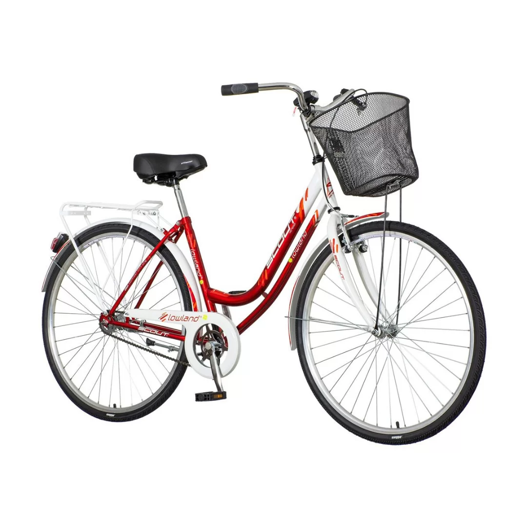 Crveno Bela Lowland Ženska Bicikla LOW281